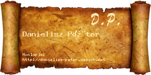 Danielisz Péter névjegykártya